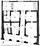 06458 ostia - regio iii - insula ii - domus sul decumano (iii,ii,3) - grundriss - quelle - becatti 1949, fig. 7.jpg